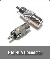 F to RCA Connector
