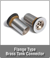 Flange Type Brass Tank Connector
